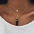Simsly Boho Layered Choker Necklace Crystal Pendant Handmade Moon Necklaces Chains Jewelry for Women and Girls