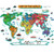 Dktie Large Kids World Map Wall Decals Peel And Stick For Kids Room Bedroom Nursery Decor Art Decal, Removable Wall Stickers Quotes