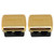 JOSALINAS Dual Makeup Sharpener  2 pack  for Cosmetic Eyebrow Eyeliner Pencil Golden
