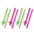 Munchkin Click Lock Replacement Straws Pink Green 4 Count