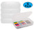 1InTheoffice Pencil Box Translucent Clear  6 Pack