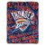 NBA Oklahoma City Thunder  Redux  Micro Raschel Throw Blanket 46  x 60