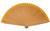 La Señorita Spanish Flamenco Fan Wood Hand Fan Gold Dress Costume