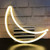 Led Neon Sign Art Decorative Lights Table Decoration Neon Lamp with BaseMoon Neon Night Light for Luau Summer Party Children Kids Gifts Wall Art Bedroom Home Accessories Holiday Decor Office Moon