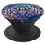Trendy Purple Teal Flower Mandala Design Background PopSockets Grip and Stand for Phones and Tablets