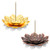 XQL 2 Pcs Lotus Censer Stick Incense Holder Brass Incense Holder Cone Incense Burner Ash Catcher Incense Burner for Stick Incense