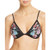 Lucky Brand Junior s Zen Garden Triangle Bra Bikini Top with Removable Cups Black M