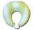 Bacati   Metro Lime White Chocolate Nursing Pillow Insert with Removable Zippered Cover Included