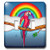 3dRose lsp 63088 2 Macaw Parrot With Rainbow Background Double Toggle Switch
