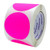 ChromaLabel 3 Inch Round Permanent Color Code Dot Stickers 500 per Roll Fluorescent Pink