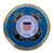 Metallic United States Coast Guard Adhesive Emblem 4 Inches