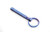 Tiartisan Titanium Blue Ring Key Chain Waist Belt Clip Pocket Clip TC4 Key Chain Waist Belt Clip   Key Ring Rattlesnake Key Chain
