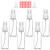 Spray Bottles 50ml 2oz Small Clear Empty Fine Mist Plastic Mini Travel Bottle Set Refillable Liquid Containers 6 Pack
