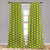 Ambesonne Green and Purple Window Curtains Mardi Gras Themed Abstract Geometric Pattern with Rhombuses Lightweight Decorative Panels Set of 2 with Rod Pocket 56  x 95  Yellow Violet