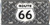 HangTime Rt 66 Diamond Emboss Background Metal License Plate 6 x 12
