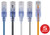 Monoprice 5 Pack SlimRun Cat6A Ethernet Network Patch Cable 10G 14ft 5 Color