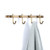 BATHSIR Antique Brass Simple Wall Mounted Coat Hook4 Hooks Robe Heavy Duty Hat Rack Classic Bathroom Accessory