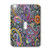 3dRose lsp 56166 1 Multi Color Paisley On Gray Background Single Toggle Switch