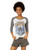 Marvel Multi Color  Official Panther HEX Junior s Fashion Raglan Small