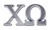 Chi Omega Sorority Chrome Auto Emblem