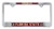 Elektroplate Florida State University Seminoles Crystal License Plate Frame