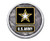 US Army Camo Star Chrome Auto Emblem