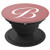 Letter B Initial On A Dark Rose Pink Background PopSockets Grip and Stand for Phones and Tablets