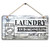 Smarten Arts Vintage Laundry Wood Sign Printed Wall Hanging Plaque Wash Dry Fold Repeat Wall Art Sign Size 11.5" x 6"