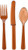 amscan Assorted Plastic Cutlery   Chocolate Brown   Party Supply   288 ct