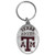 Siskiyou NCAA Texas A M Aggies Carved Metal Key Chain Red Split Ring