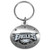 Siskiyou NFL Philadelphia Eagles Oval Carved Metal Key Chain