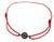 Lucky Charms USA Red Sliding Knot Evil Eye Bracelet for Protection Mal De Ojo