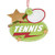 Kurt Adler Tennis Ornament for Personalization