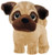 First & Main 7" Tan Wuffles Pug Puppy Dog Basic Plush Toys
