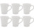 Oxford Daily Tulip Mugs  Set of 6  White
