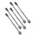 Richohome 2 in 1 Stainless Steel Spatula Scoop Lab Spoon Spatula 5 Piece