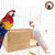 Mrli Pet Bird Cage Platform Wood Perch Stand Corner Desk for Parakeet Parrot Budgie Cockatiel Small Animal Gerbil Hamster Rat