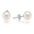 PAVOI Sterling Silver Round Stud Freshwater Cultured Pearl Earrings   8mm Handpicked AAA  Quality