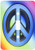 3dRose LLC lsp 155150 1 Peace Sign Over Rainbow Background Love Single Toggle Switch