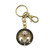 32nd Degree Scottish Rite Round Masonic Key Chain    Black   Gold  1 1 2   Diameter