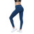 BEEMEN Yoga Pants High Waist Tummy Control Workout Stretch Yoga Leggings with Out Pocket Blue Large
