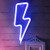 OHLGT LED Blue Neon Light Lightning Bolt Neon Sign Wall Light Battery and USB Operated Neon Decorative Lights Blue Lightning Neon Signs Light up for The Home Kids Room BarParty Christmas Wedding