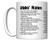 NCIS 2020 Gibbs  Rules Coffee Mug With Distressed Title  Newest Edition   GRD