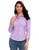 Riatobe Womens Button Down Shirts Basic Official Formal 3 4 Sleeve Blouse Tops Light Purple