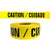 Presco 2 Mil Thick Barricade Tape  3 in x 1000 ft  Yellow with Black CAUTION CUIDADO  printing