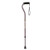 Medline US Army Walking Cane Grey with Retired Army Logo Offset Single Point Cane Aluminum with Foam Handle and Wrist Strap Adjustable 29  to 38  300 lb Capacity