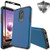 LG Stylo 5 Case LG Stylo 5V Case LG Stylo 5 Plus Case Swoders Heavy Duty Hybrid Armor Shockproof Anti Slip Tempered Glass Screen Protector Case for LG Stylo 5   Blue