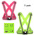 Reflective Vest 2 Pack Elastic and Adjustable Reflective Gear High Visibility for Running Walking Jogging Cycling Motorcycle with 4 pcs Reflective Safety Stickers as Gift