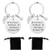 Selizo 2 Pack Best Friend Gifts Keychain Not Sisters by Blood but Sister by Heart Key Chain Perfect Friendship Birthday Graduation Christmas Gifts for Women Teens Girls Sisters