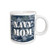 3dRose Navy Mom Blue Camouflage Ceramic Mug, 15-Ounce